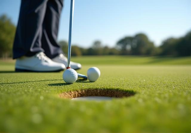Präzises Chippen auf das Grün